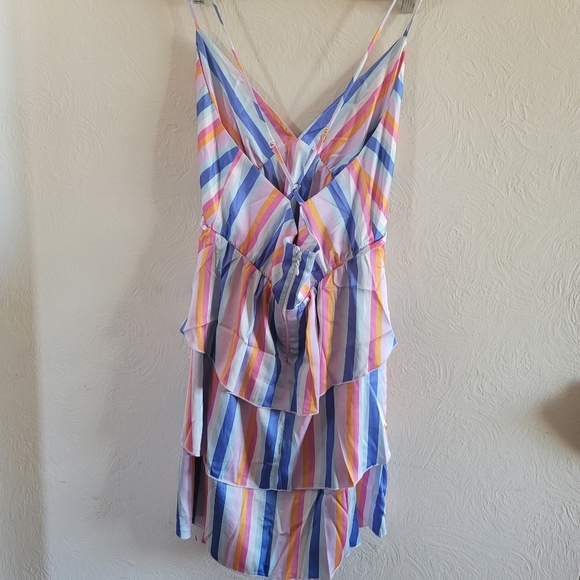 Show Me Your Mumu, Bisou Mini Dress Striped Multi-Color, Size X-Large - NWT - Picture 4 of 10